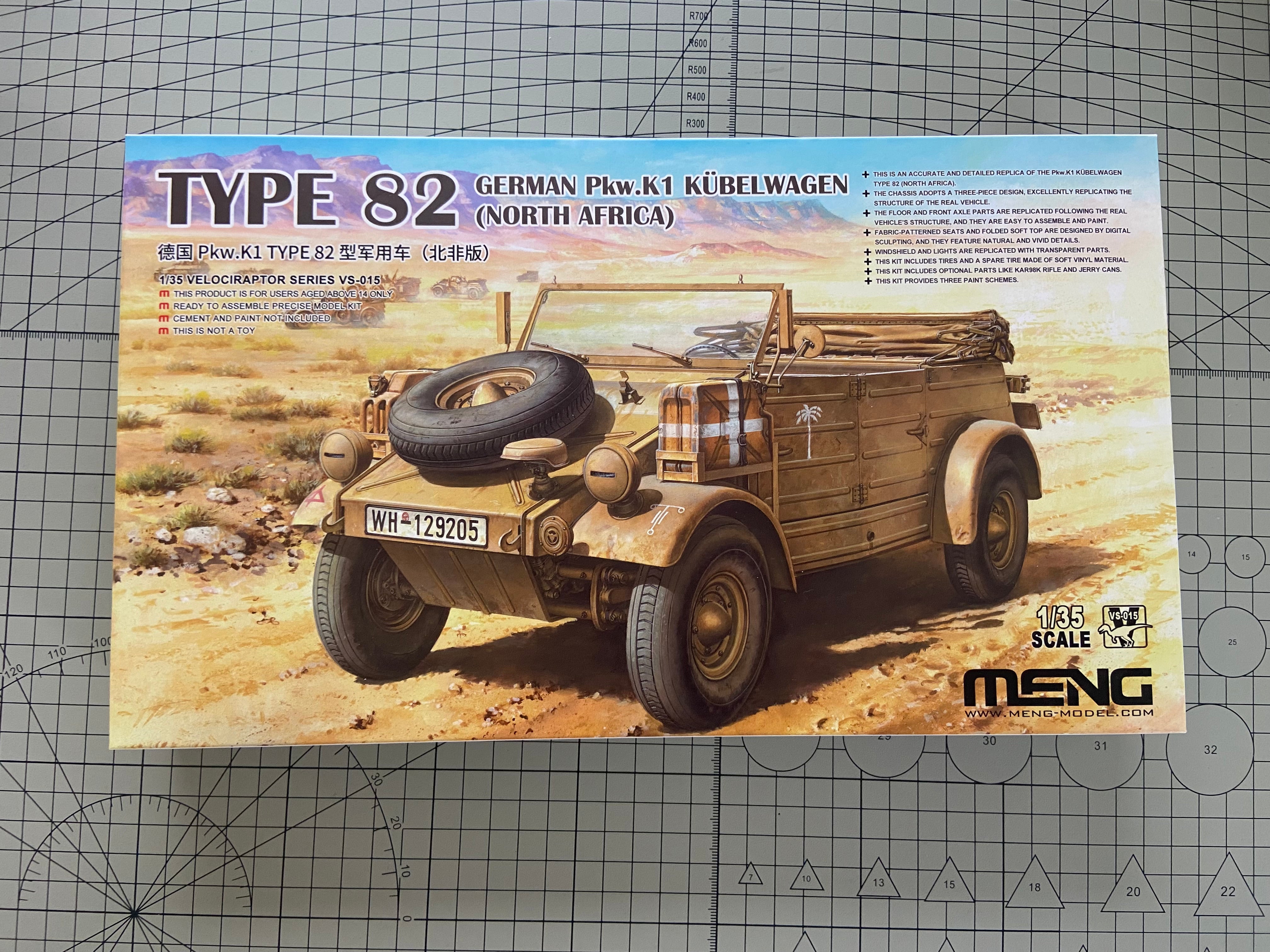 Review: Meng VS-015 Type 82 Kubelwagen (North Africa) 1:35