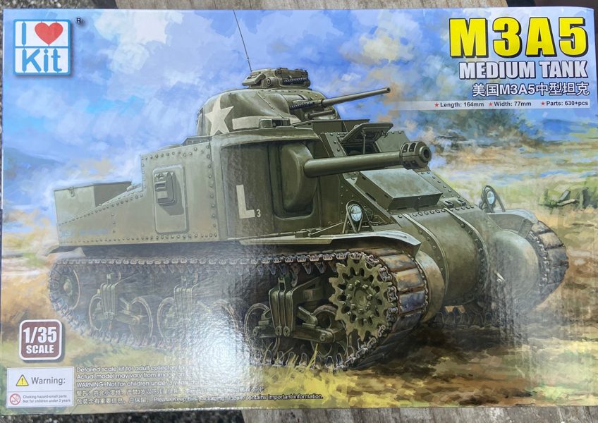 M3A5 Medium Tank I Love Kit | No. 63519 | 1:35