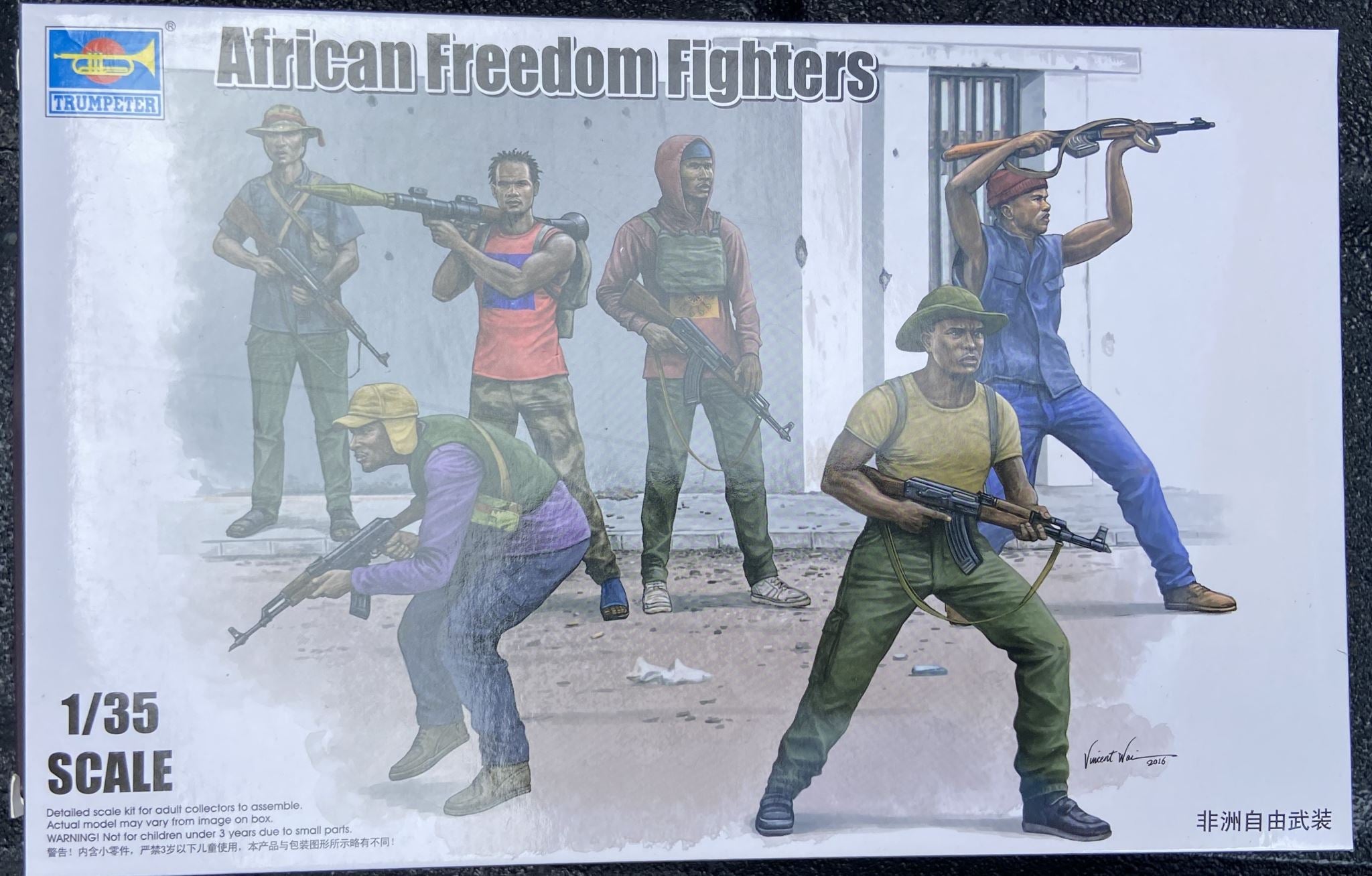 African Freedom Fighters Trumpeter | No. 00438 | 1:35