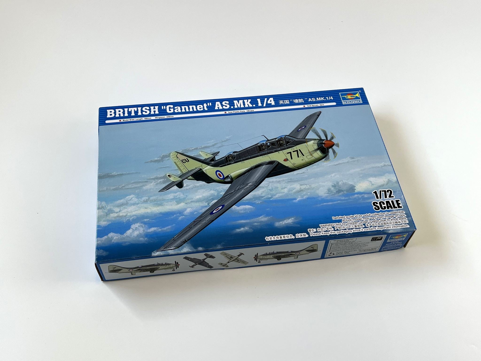 British "Gannet" AS.MK.1/4 Trumpeter | No. 01629 | 1:72