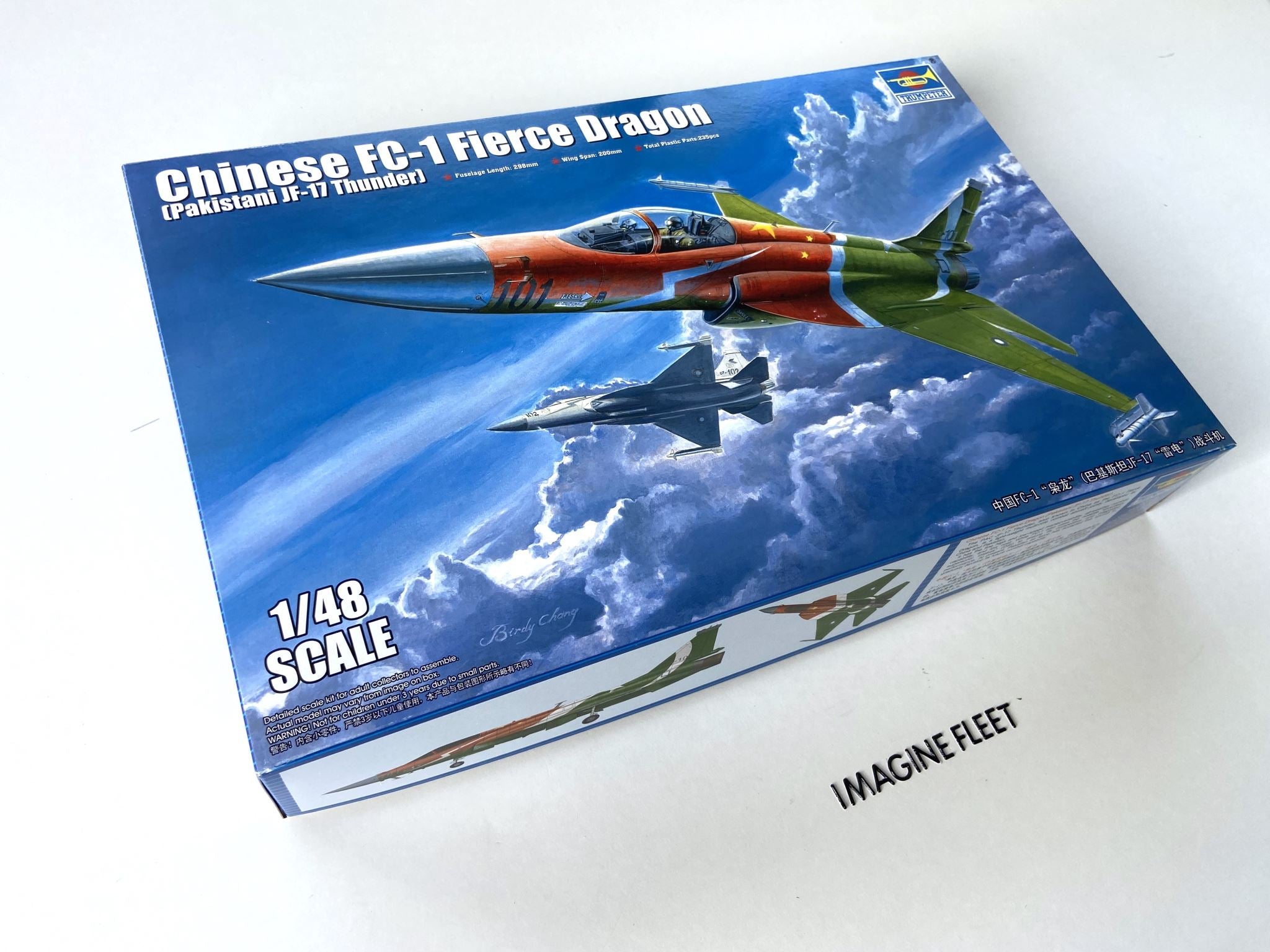 Chinese FC-1 Fierce Dragon (Pakistani JF-17 Thunder) Trumpeter  02815 1:48