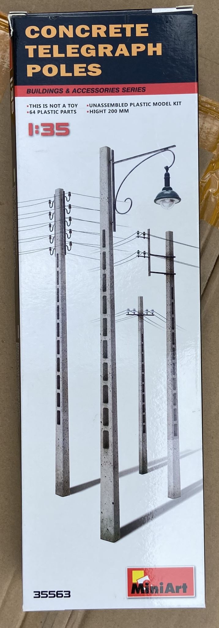 Concrete Telegraph Poles MiniArt | No. 35563 | 1:35