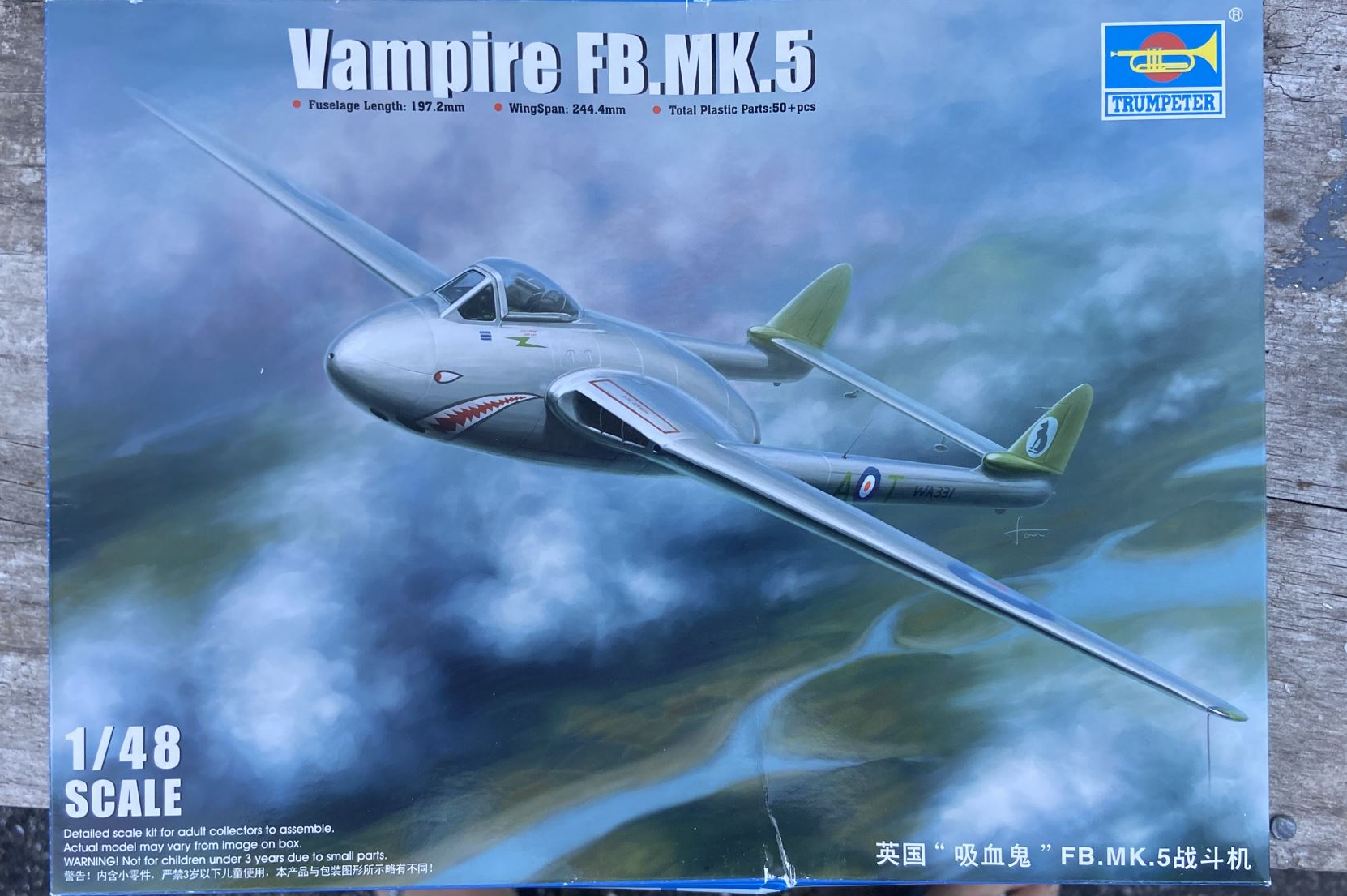 de Havilland Vampire FB.Mk.5 Trumpeter | No. 02874 | 1:48