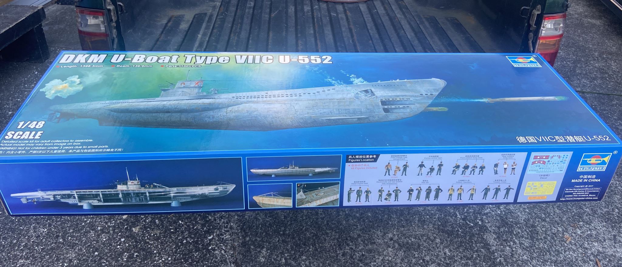 DKM U-Boat Type VIIC U-552 Trumpeter | No. 06801 | 1:48