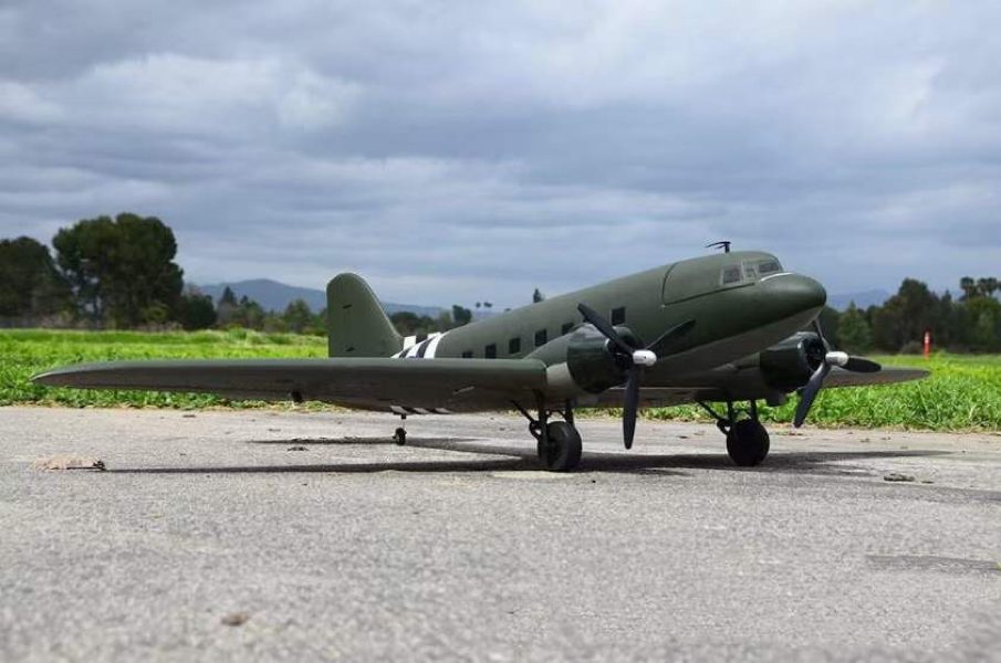 Dynam C-47 skytrain 1470mm PNP RC plane