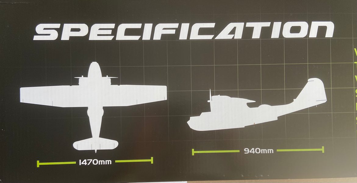 Dynam catalina PBY 1470mm PNP RC plane