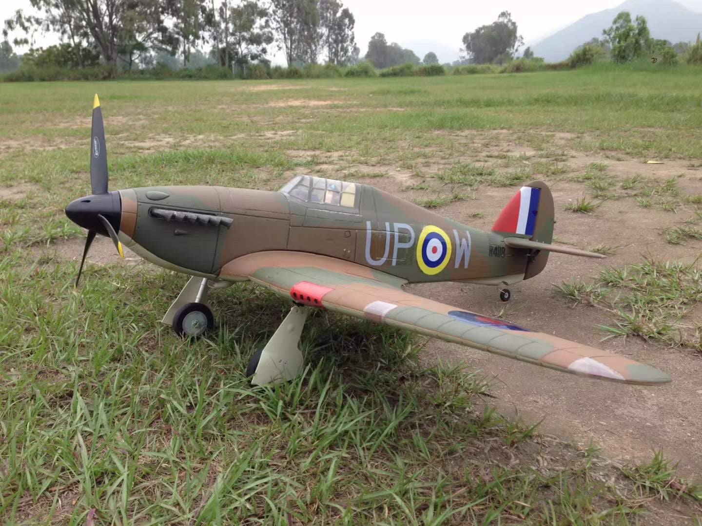 Dynam Hawker Hurricane V2 RC Warbird Plane 1250mm 49" Wingspan PNP