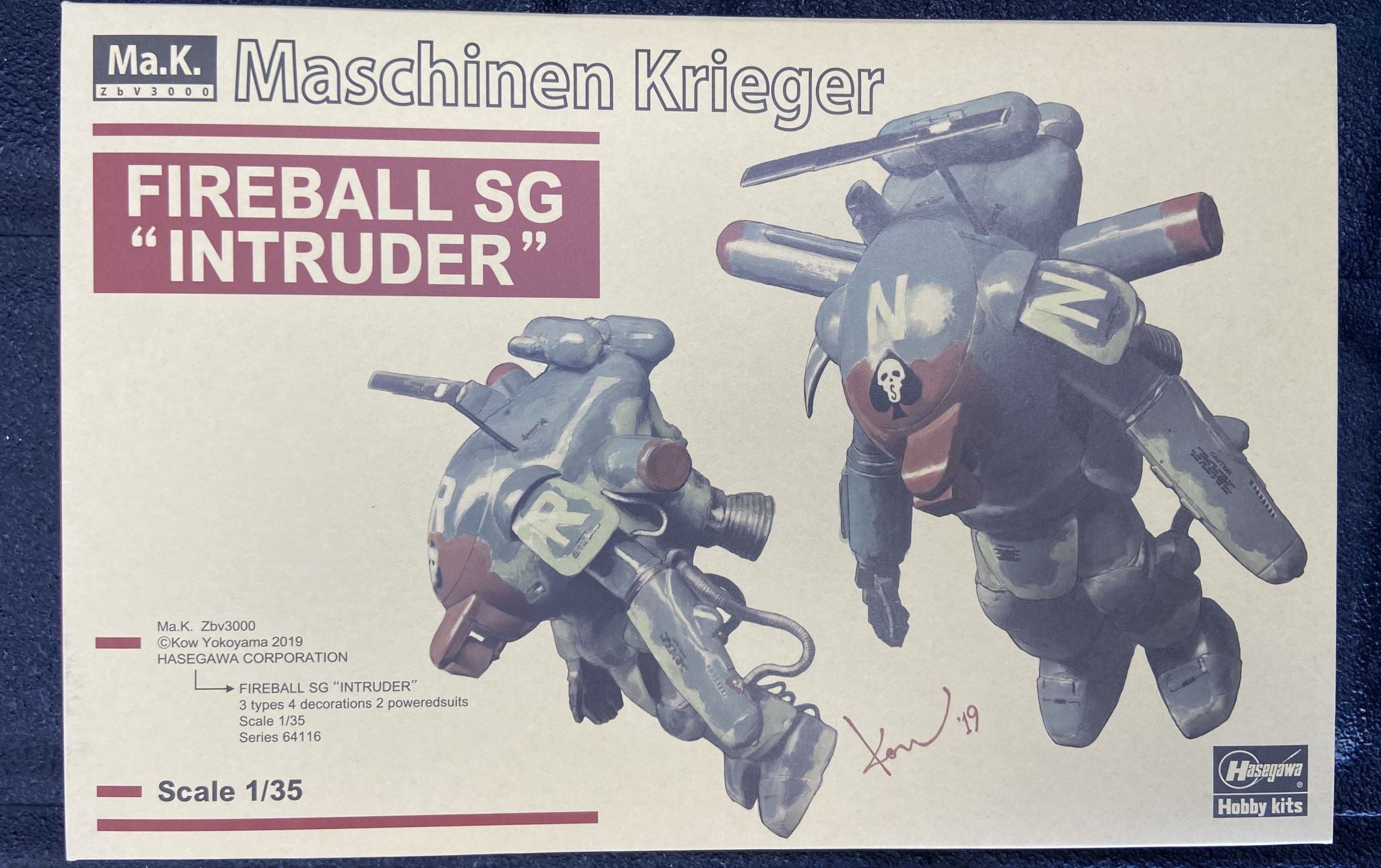 Fireball SG "Intruder" Hasegawa | No. 64116 | 1:35