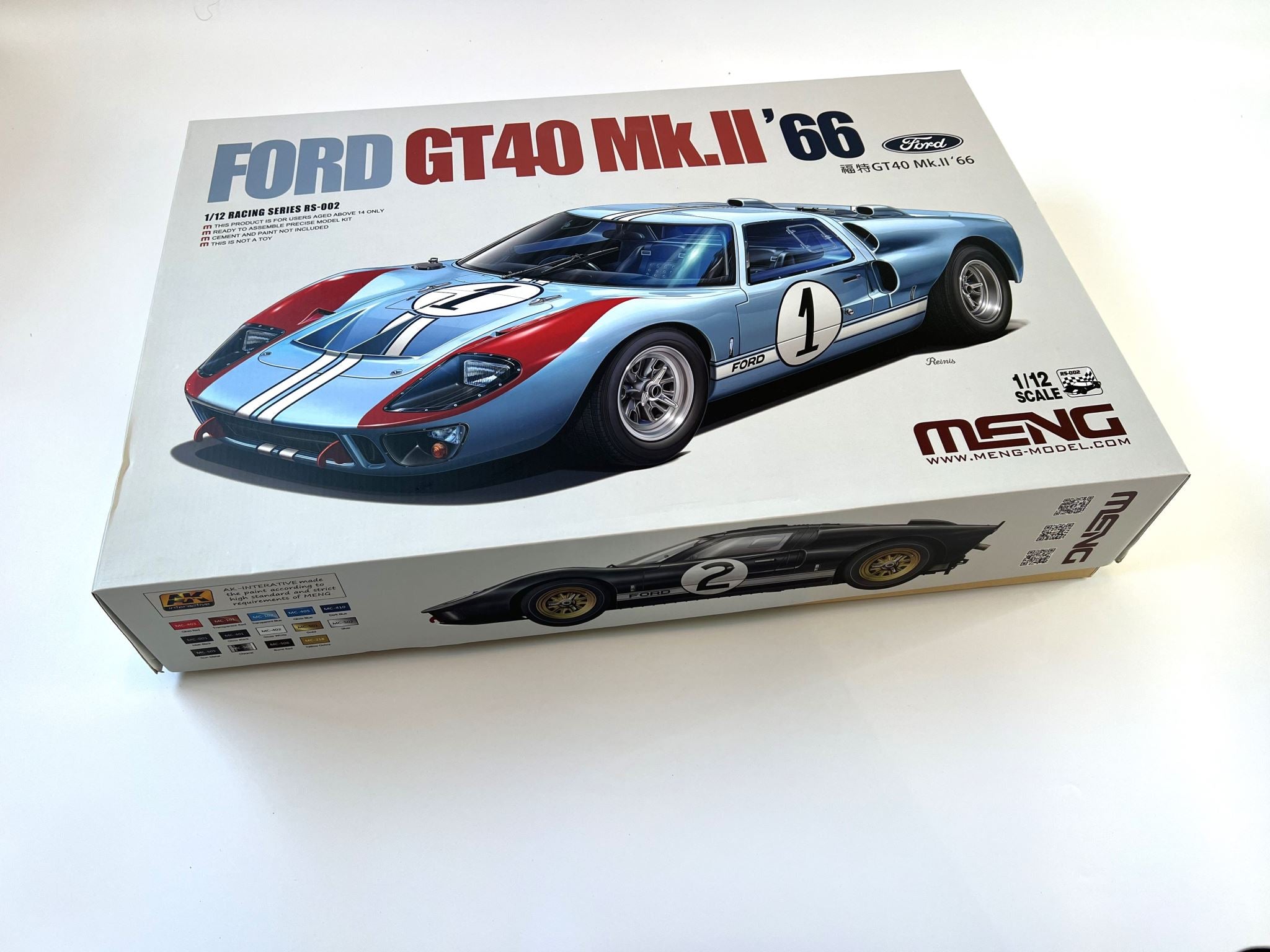 Ford GT40 Mk.II ‘66 Meng Model | No. RS-002 | 1:12