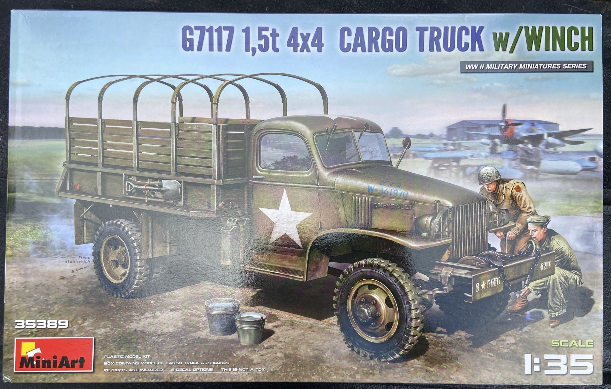 G7117 1,5T 4x4 Cargo Truck w/Winch MiniArt | No. 35389 | 1:35