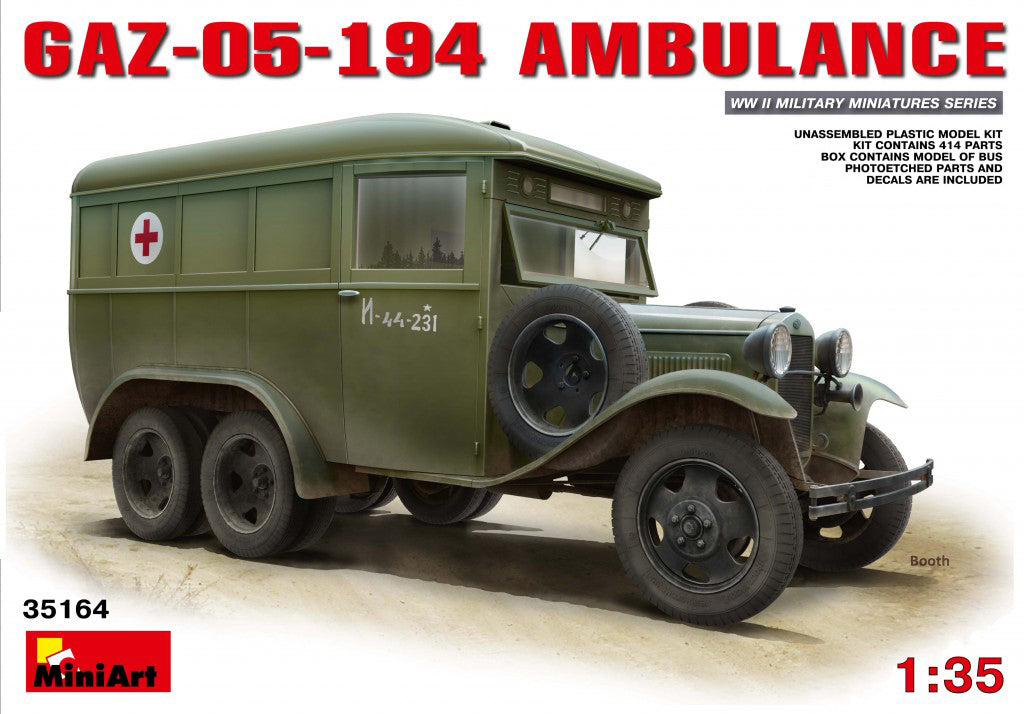 GAZ-05-194 Ambulance MiniArt | No. 35164 | 1:35