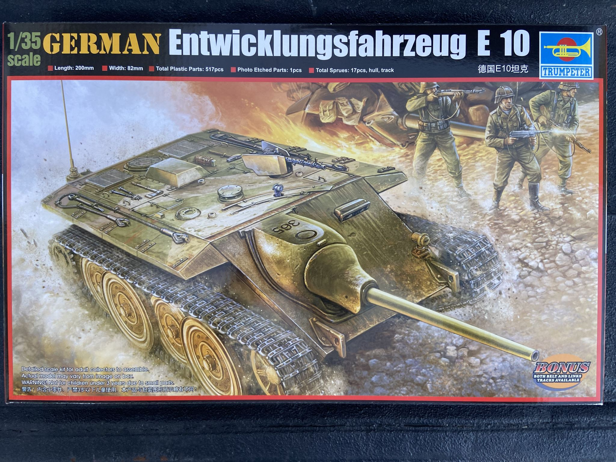 German Entwicklungsfahrzeug E 10 Trumpeter | No. 00385 | 1:35