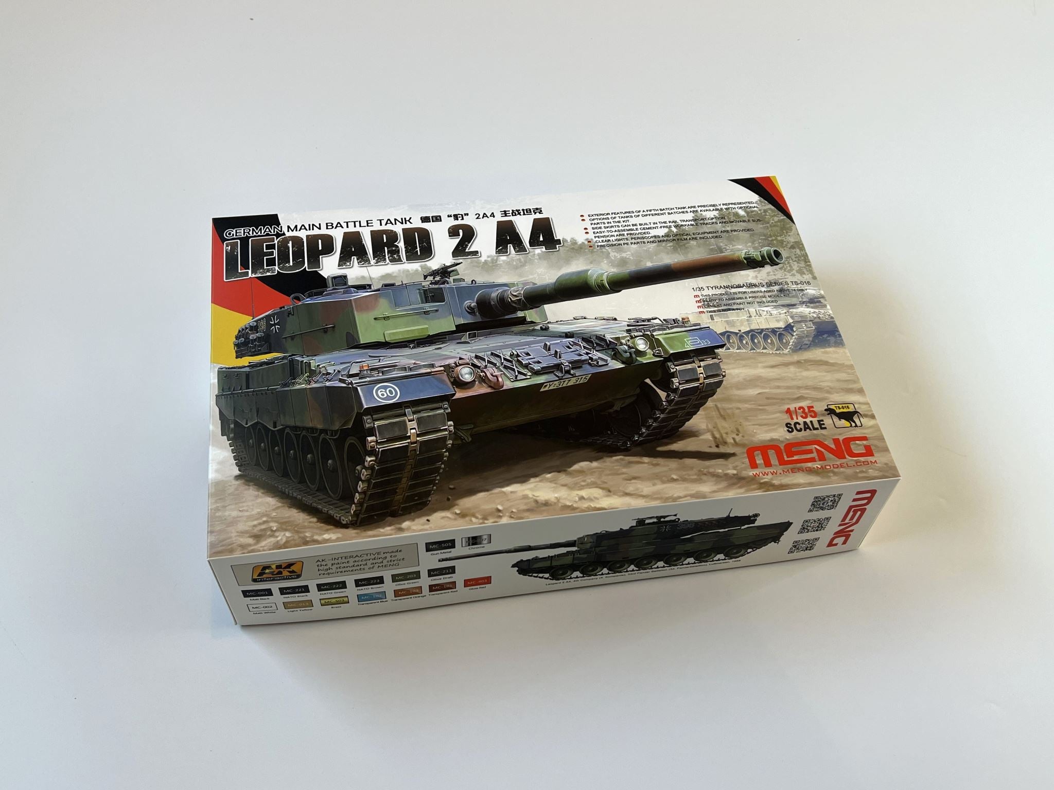 German Main Battle Tank Leopard 2 A4 Meng Model | No. TS-016 | 1:35