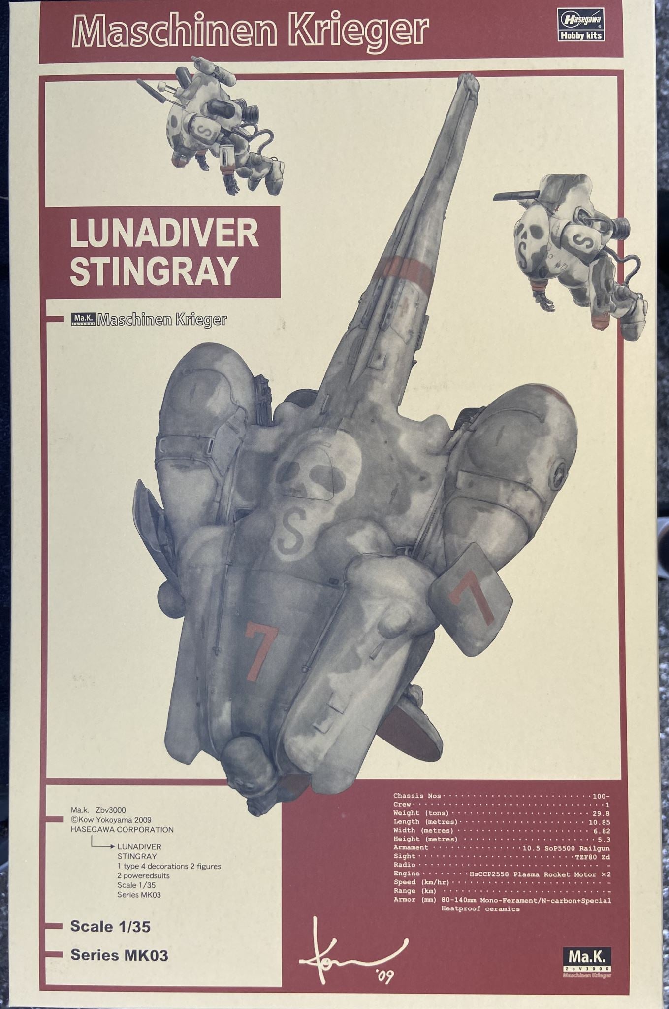 Lunadiver Stingray + Fireball SG & Fireball SG Prowler Suits Hasegawa 64003 1:35