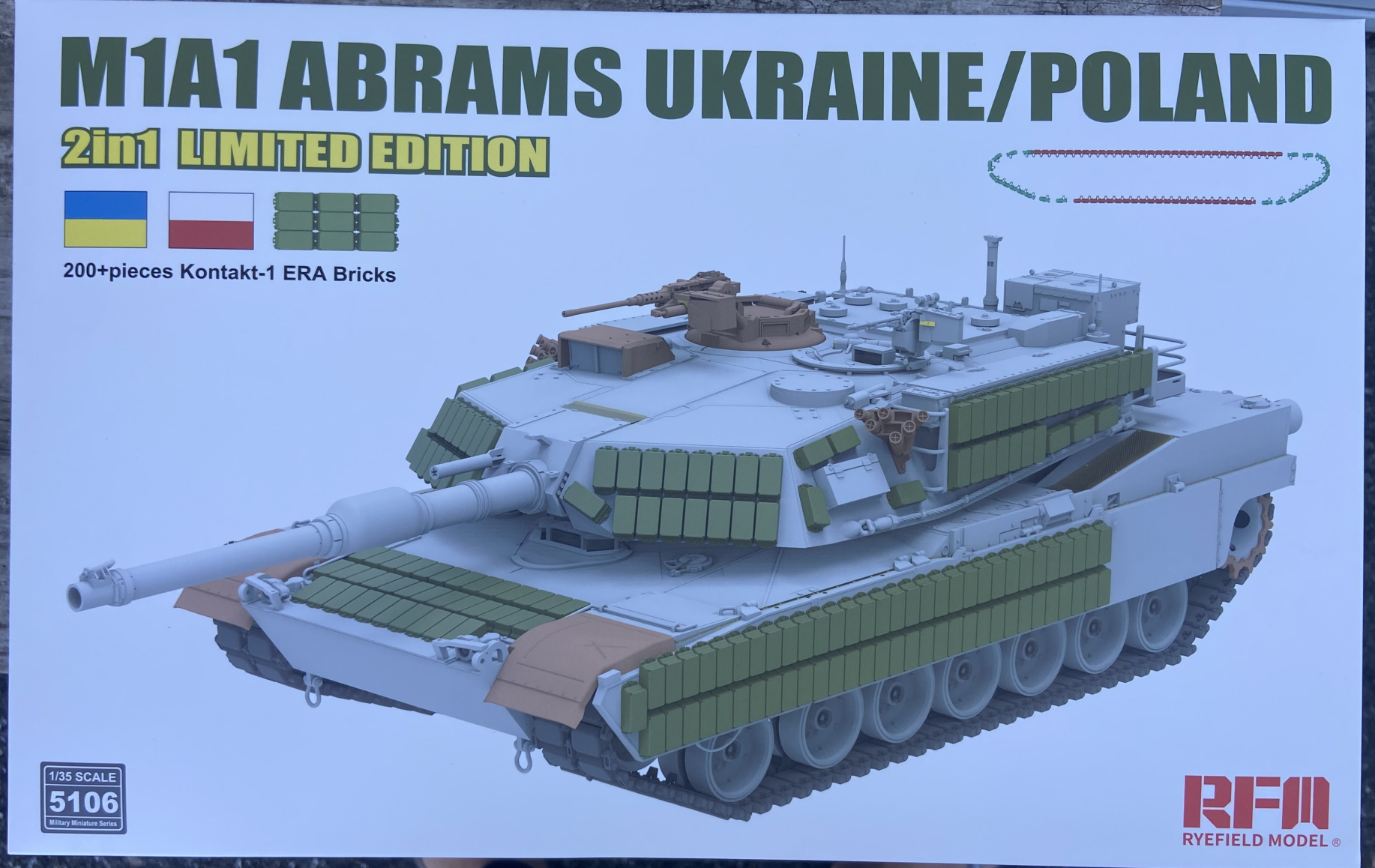 M1A1 Abrams Ukraine/Poland 2in1 Limited Edition RFM | No. RM-5106 | 1:35