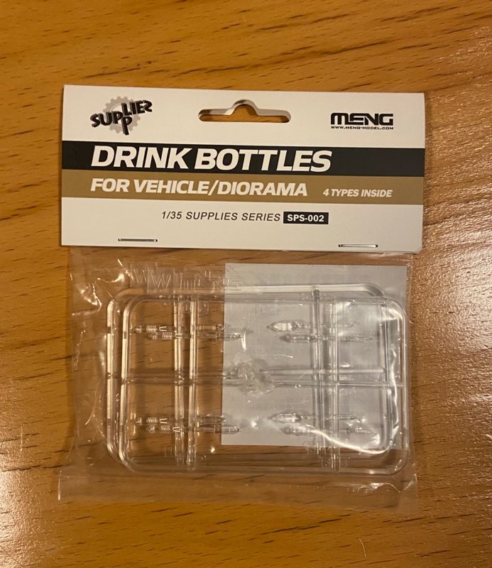 Meng 1/35 drinking bottles for vehicle/diorama 4 types