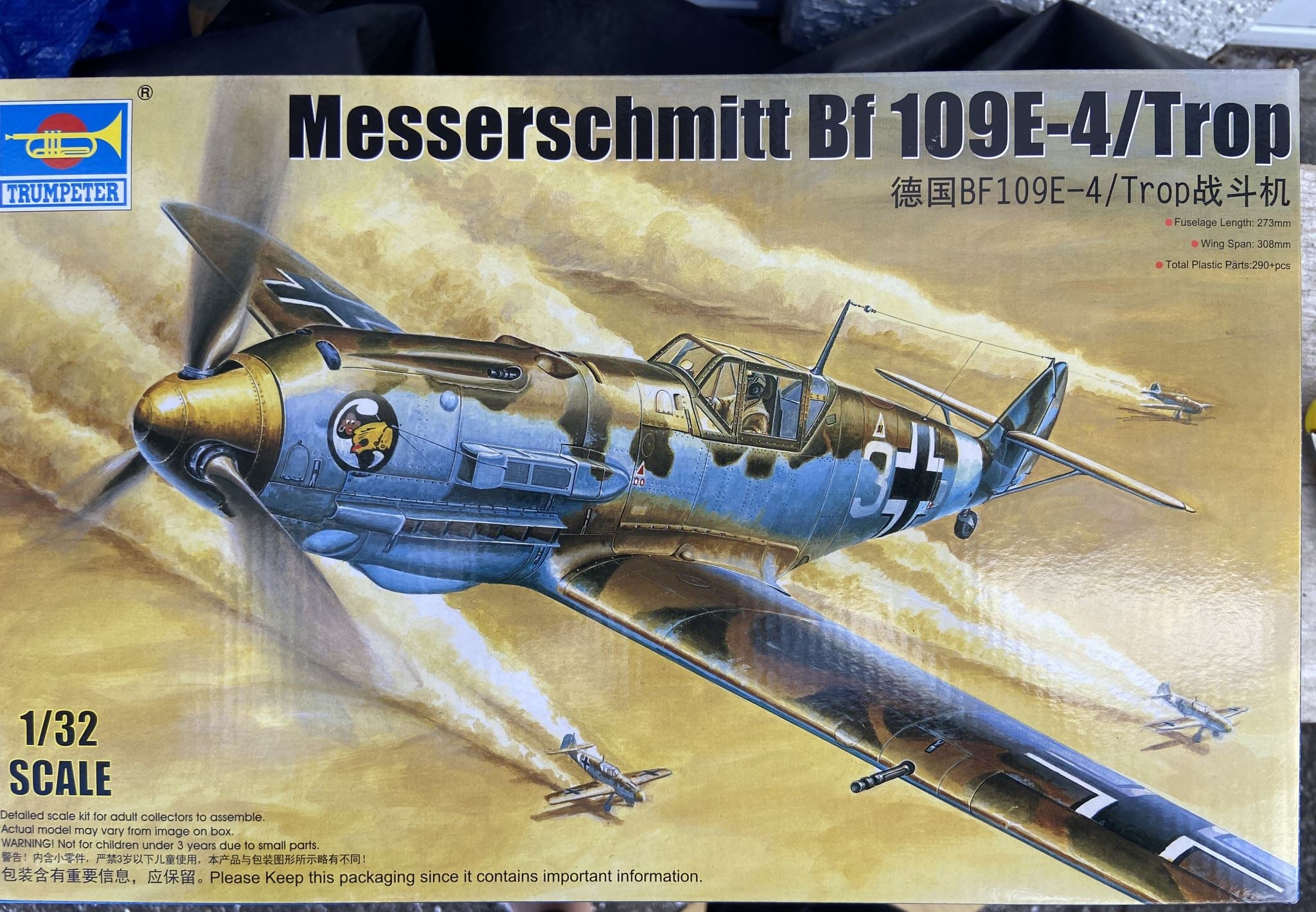 Messerschmitt Bf 109E-4/Trop Trumpeter | No. 02290 | 1:32