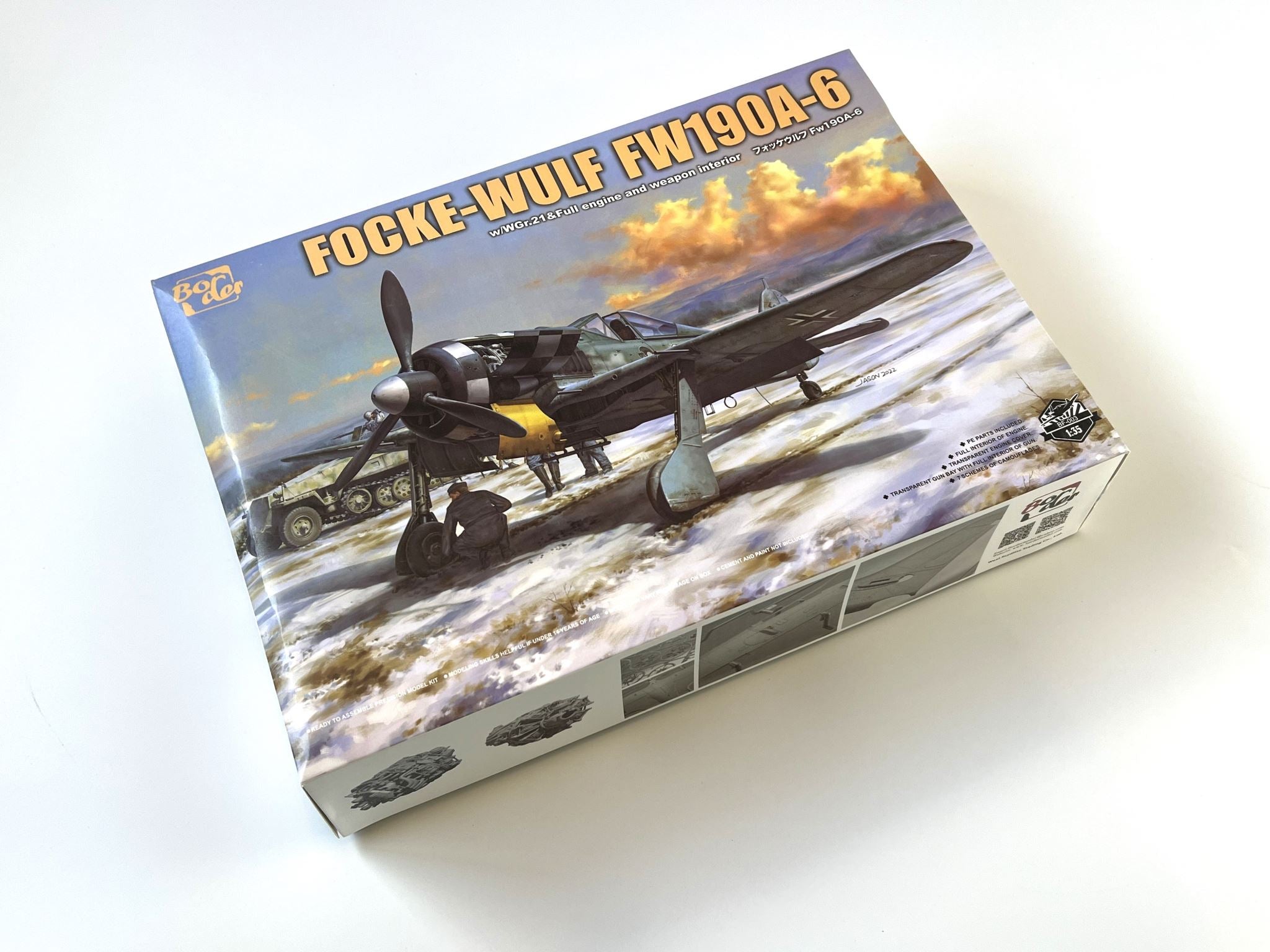 NEW RELEASE! Focke-Wulf FW-190A-6 w/Wgr. 21 & Border Model | No. BF-003 | 1:35