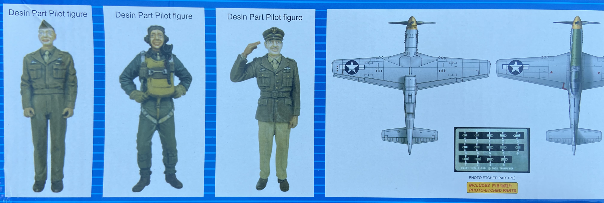 North American P-51D Mustang IV w/figures Trumpeter | No. 02401 | 1:24