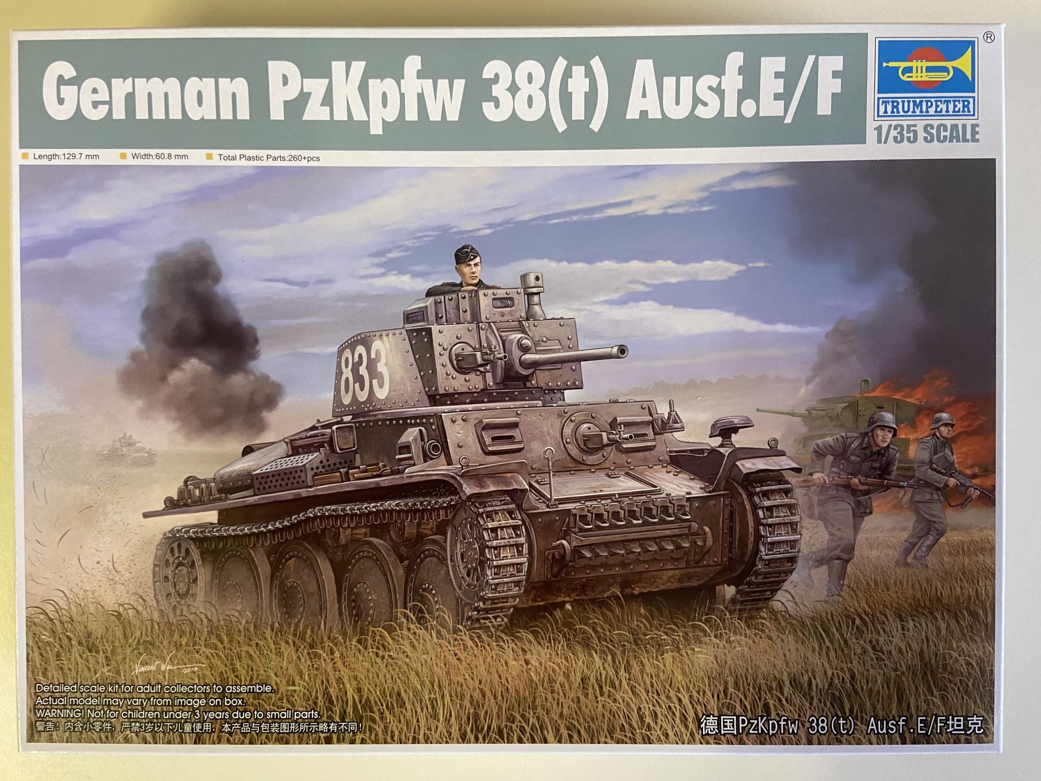 Pz.Kpfw. 38(t) Ausf. E/F Trumpeter | No. 01577 | 1:35