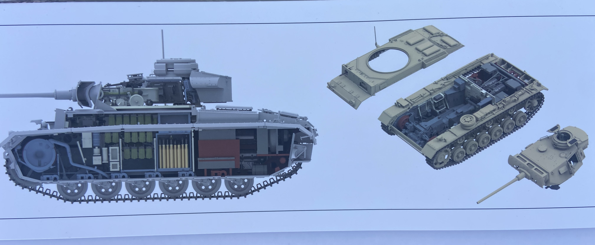 Pz.Kpfw.III Ausf. J Full Interior Kit Rye Field Model | No. RM-5072 | 1:35