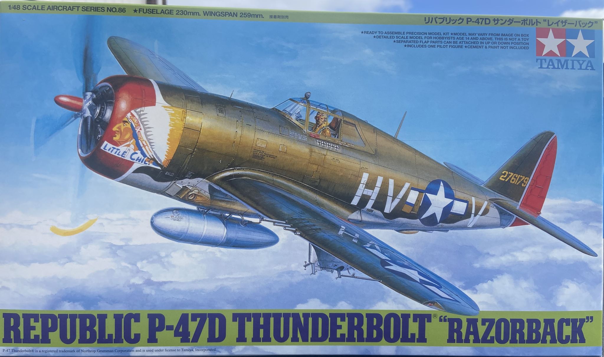 Republic P-47D Thunderbolt "Razorback" Tamiya | No. 61086 | 1:48