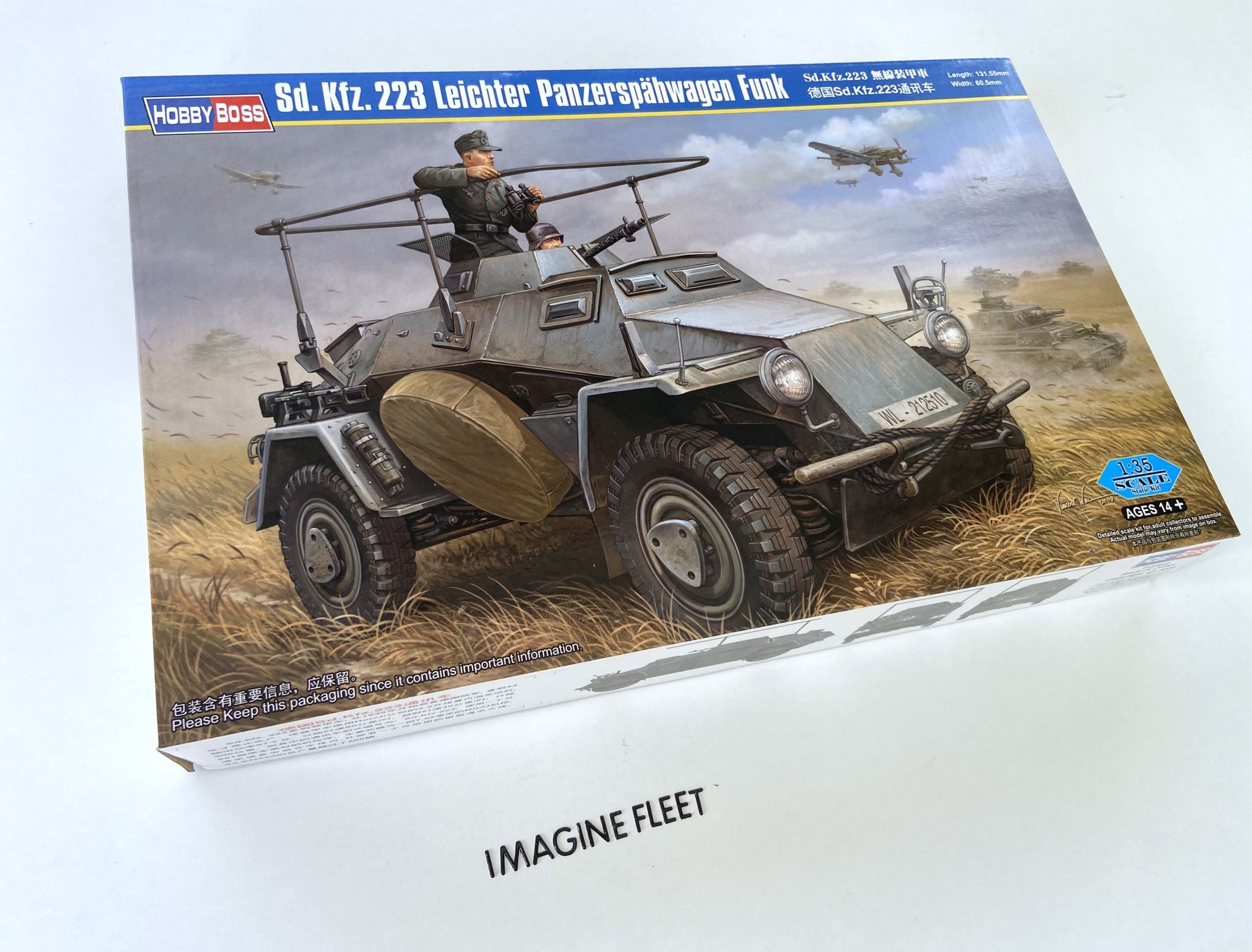 Sd.Kfz. 223 Leichter Panzerspähwagen Funk 5. Serie HobbyBoss | No. 82443 | 1:35