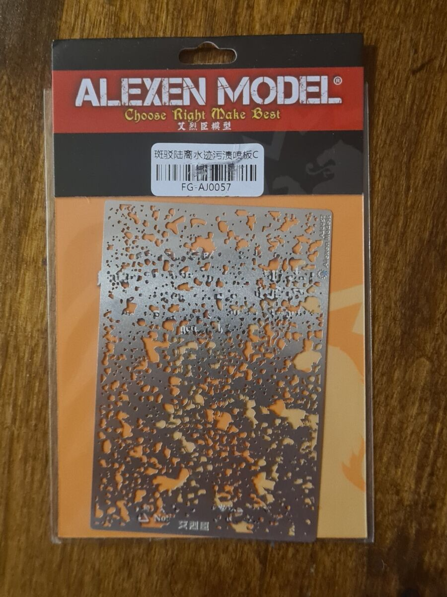 Spatter Airbrush Stencil (Masking) C  All scales (95x65mm) Alexen  FG-AJ0057