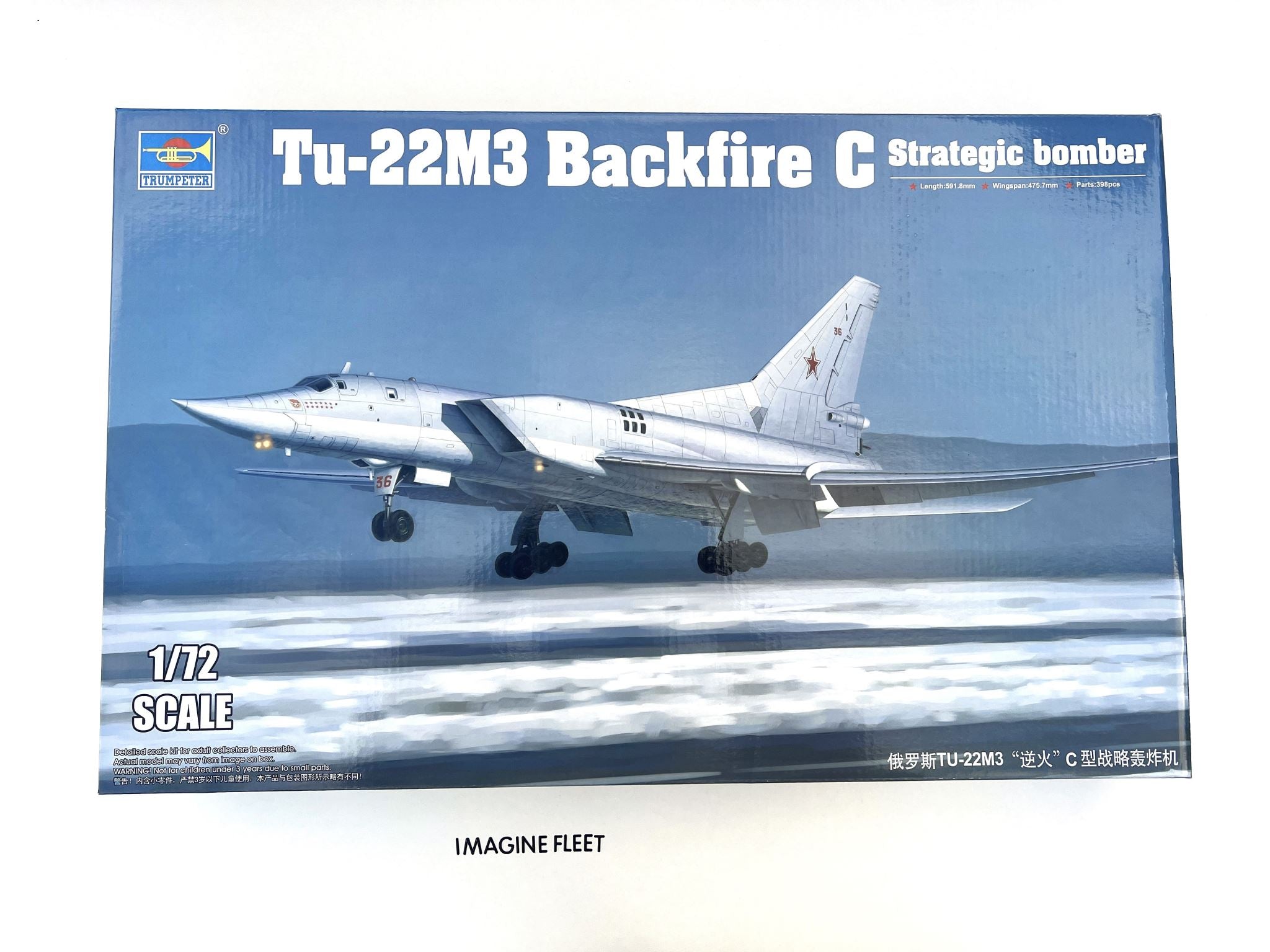 Tu-22M3 Backfire C Strategic Bomber Trumpeter | No. 01656 | 1:72