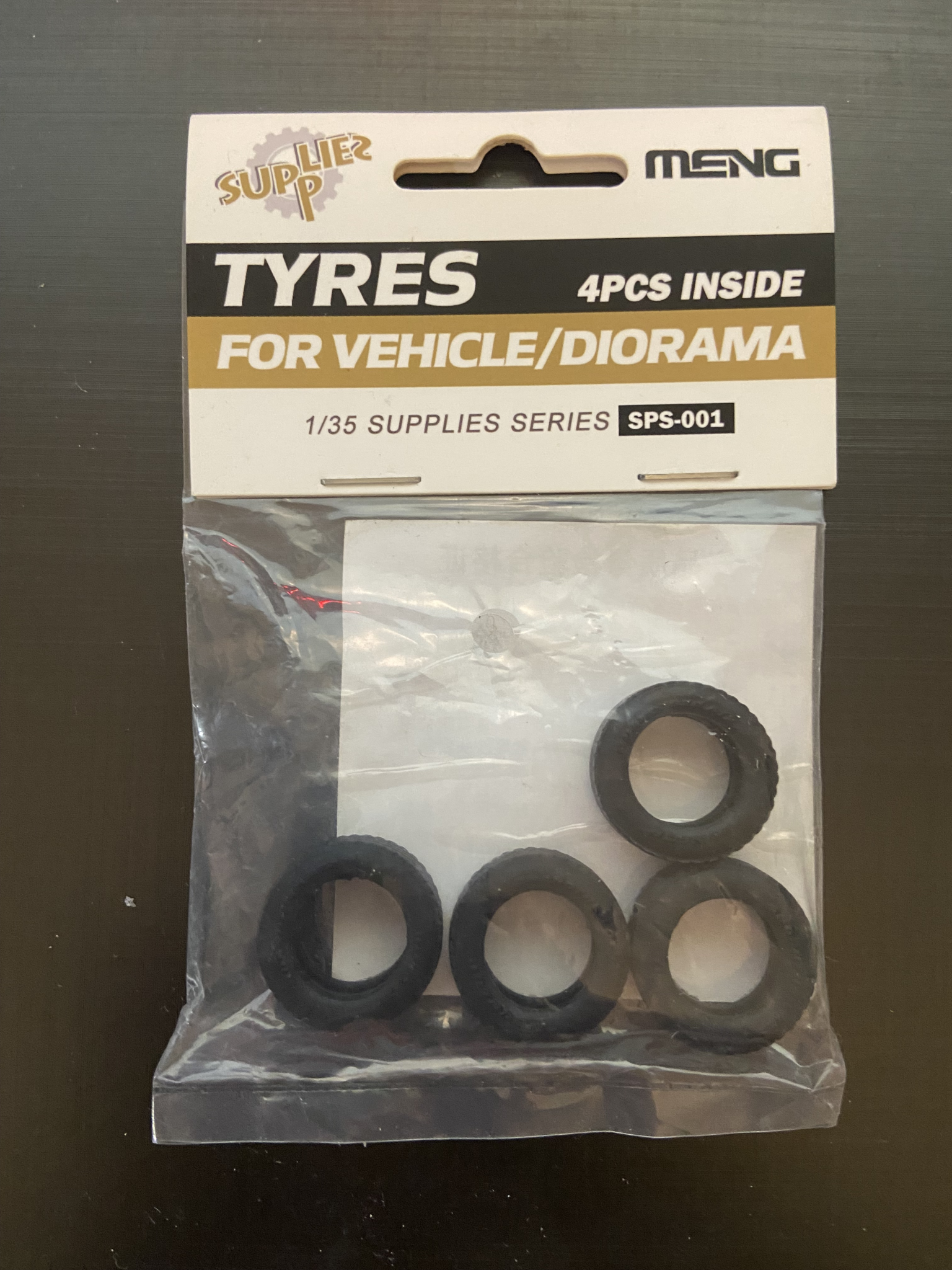 Tyres for Vehicle/Diorama Meng Model | No. SPS-001 | 1:35