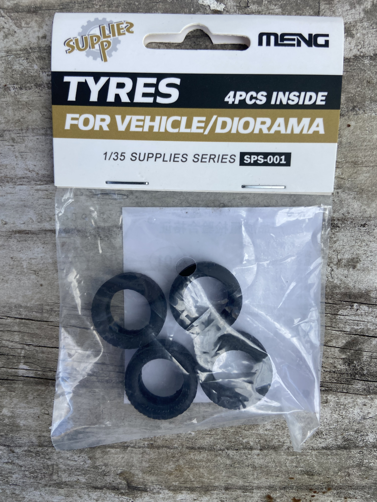 Tyres for Vehicle/Diorama Meng Model | No. SPS-001 | 1:35