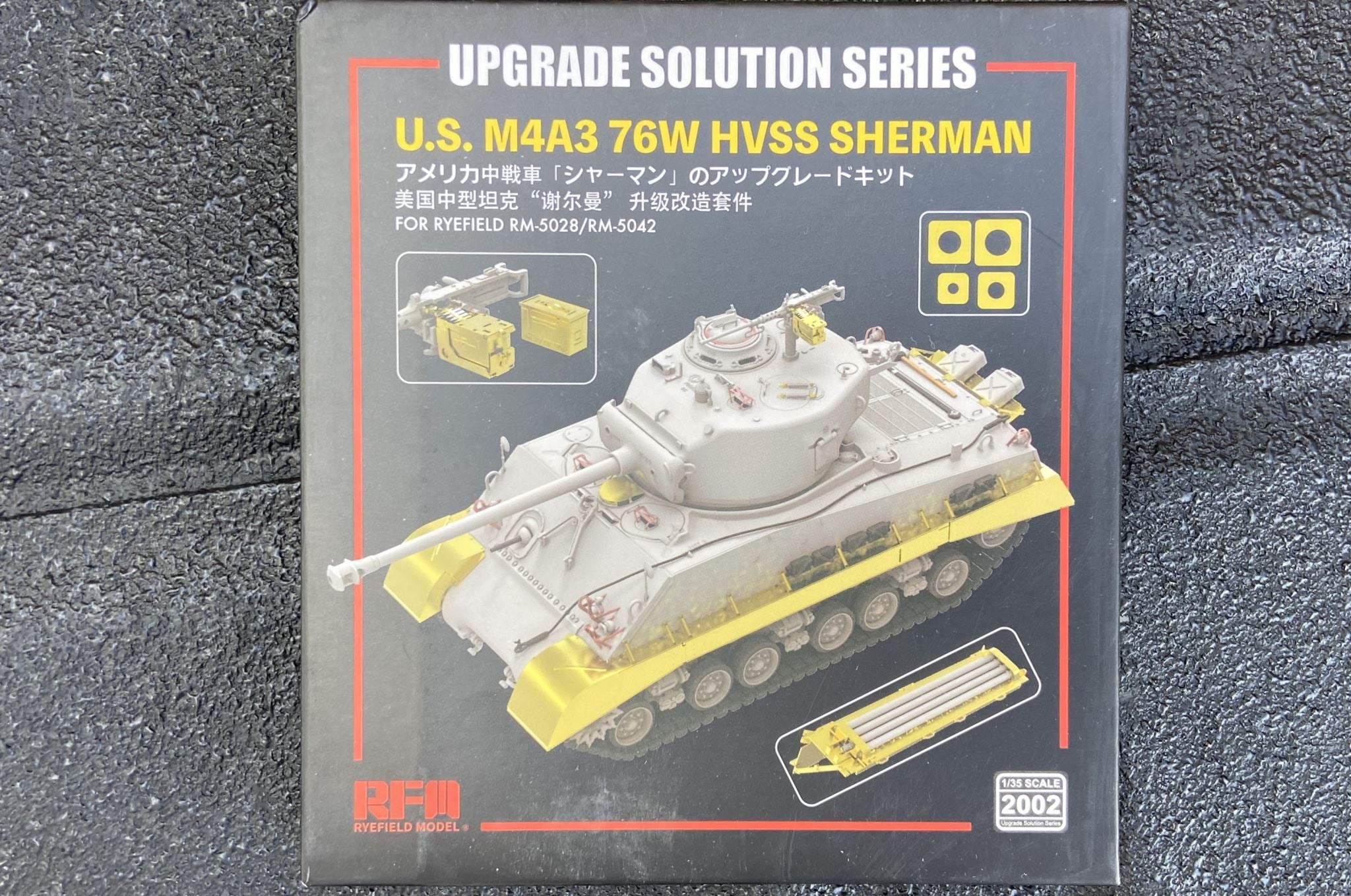 Upgrade Solution U.S. M4A3 76W HVSS Sherman for RM-5028/RM-5042 RFM RM-2002 1:35