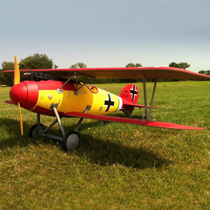 Dynam Albatros D.Va V2 4S RC Warbird Biplane 1300mm Wingspan PNP