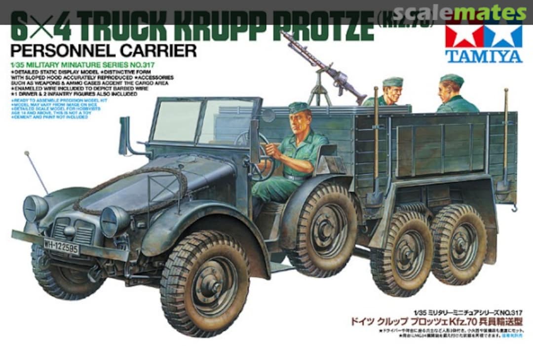 6X4 Truck Krupp Protze(Kfz. 70) Personnel Carrier