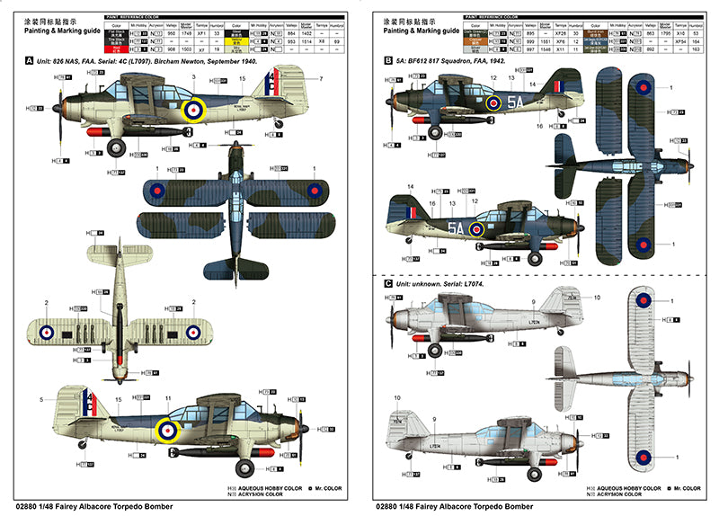 Fairey Albacore Mk ITrumpeter | No. 02880 | 1:48