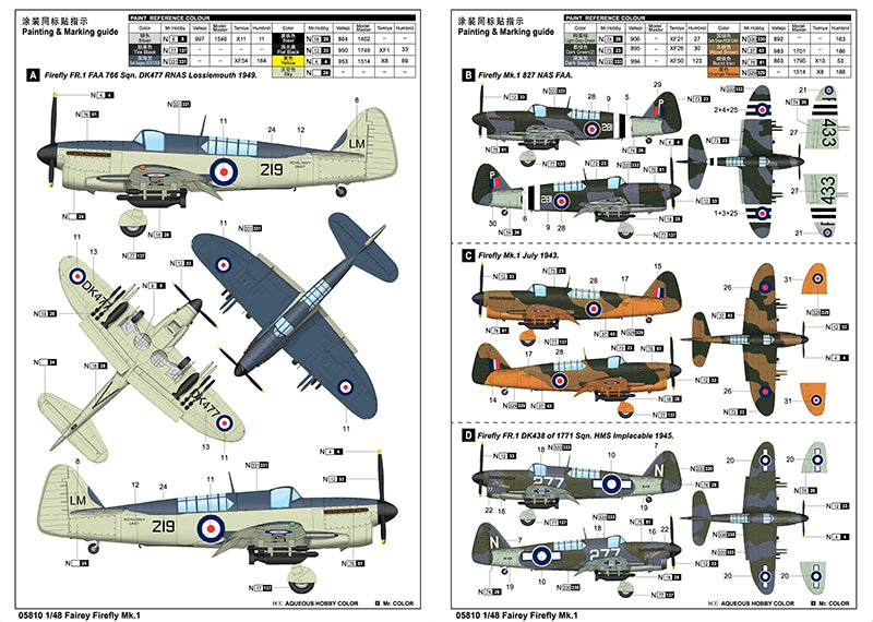 Fairey Firefly Mk. ITrumpeter | No. 05810 | 1:48