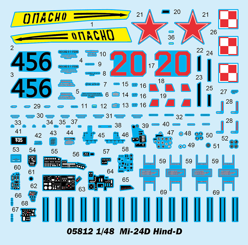 Mil Mi-24D Hind-DTrumpeter | No. 05812 | 1:48