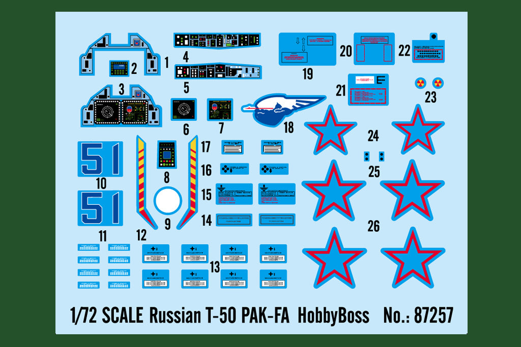 Russian T-50 PAK-FAHobbyBoss | No. 87257 | 1:72