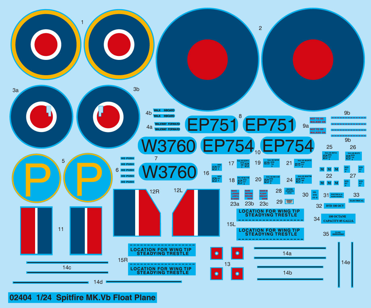 Spitfire Mk.Vb Float PlaneTrumpeter | No. 02404 | 1:24