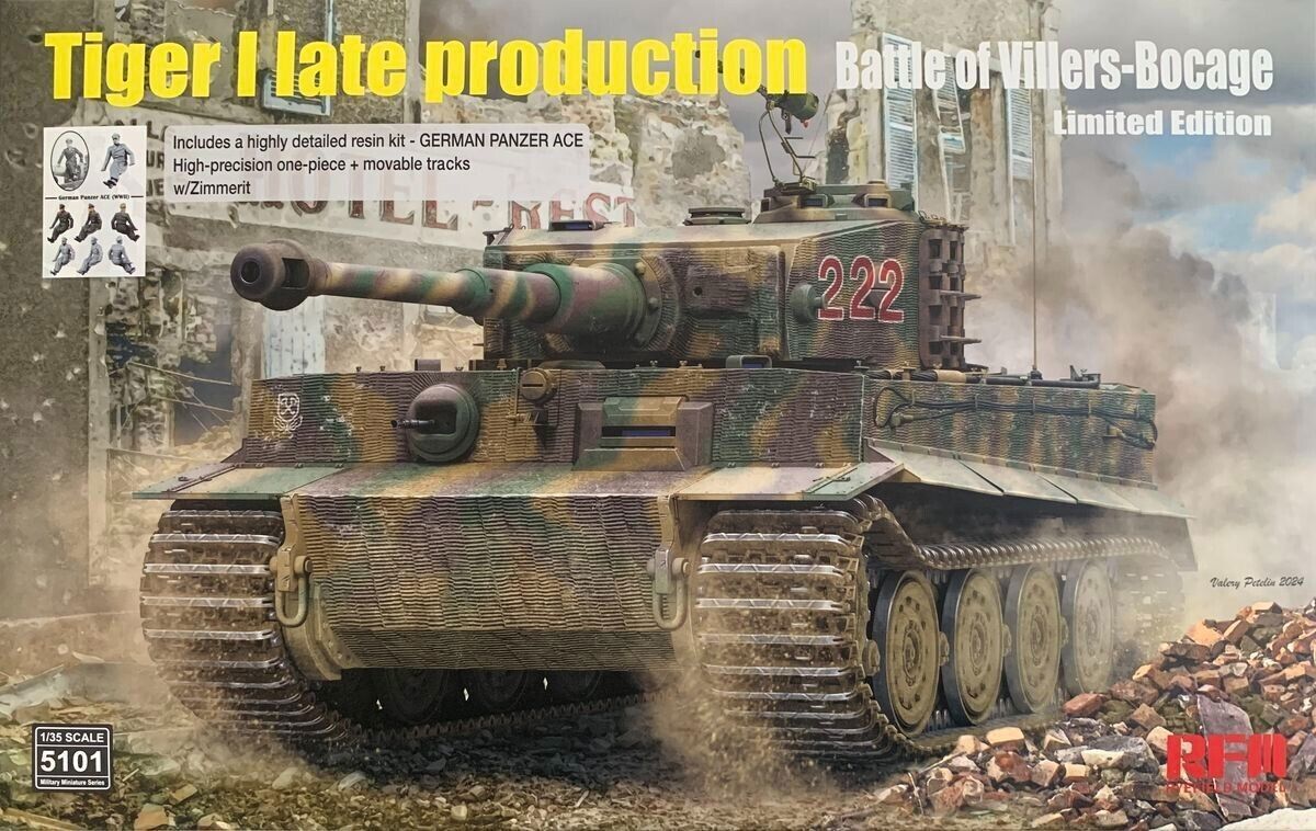 Tiger I Late Production Battle of Villers-Bocage Limited Edition RFM5101 1:35