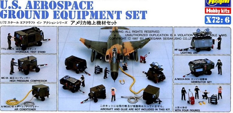 U.S. Aerospace Ground Equipment SetHasegawa | No. 35006-500 | 1:72