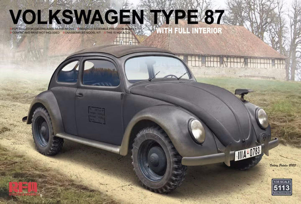 Volkswagen Type 87 w/full interior Rye Field Model | No. RM-5113 | 1:35