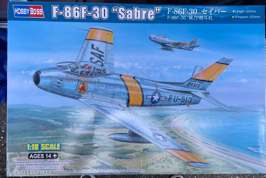 1/18 hobbyboss F-86 F-30 sabre