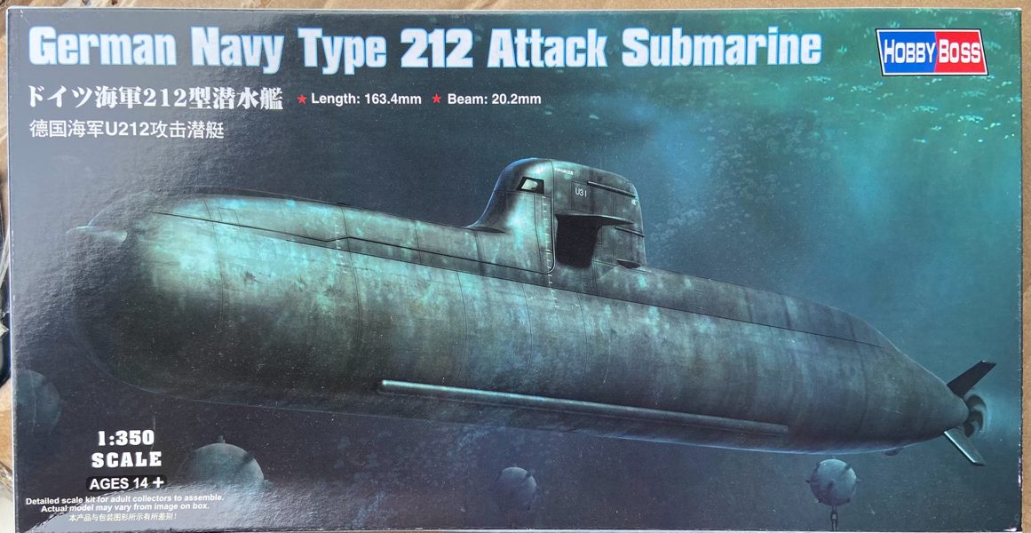 1/350 hobbyboss German navy type 212 attack submarine