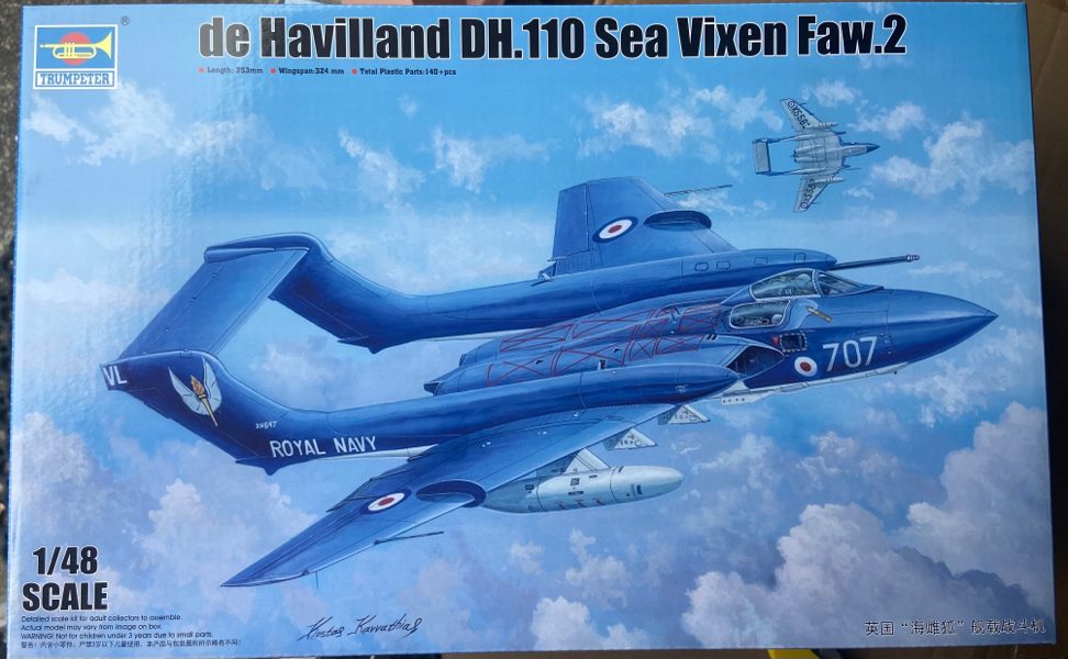 1/48 trumpeter de havilland DH.110 sea vixen faw.2