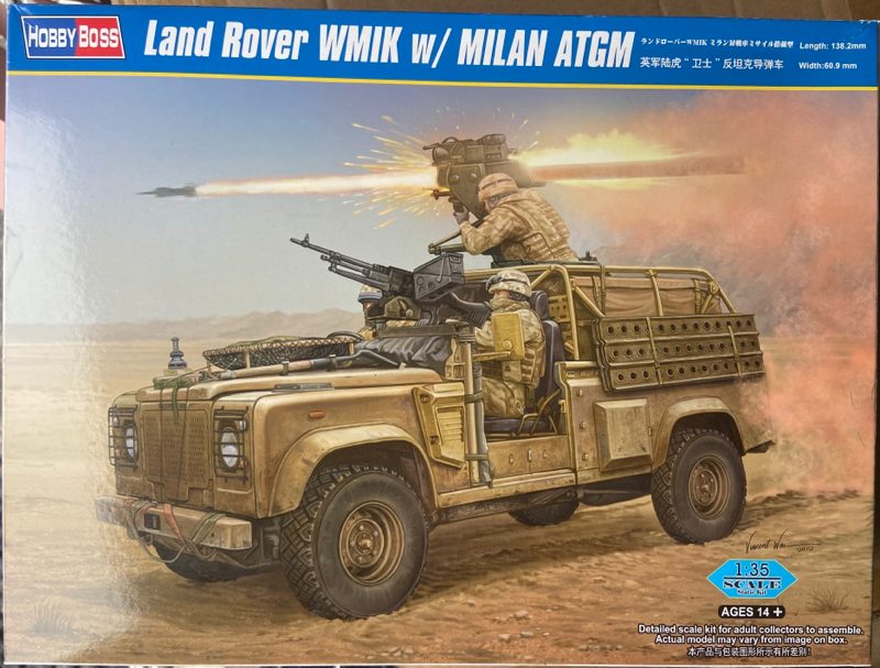 1/35 hobbyboss Land rover WMIK w/ MILAN ATGM