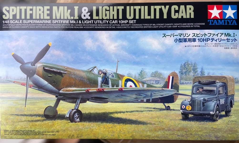 1/48 tamiya spitefire Mk.l & light utility car 10hp set