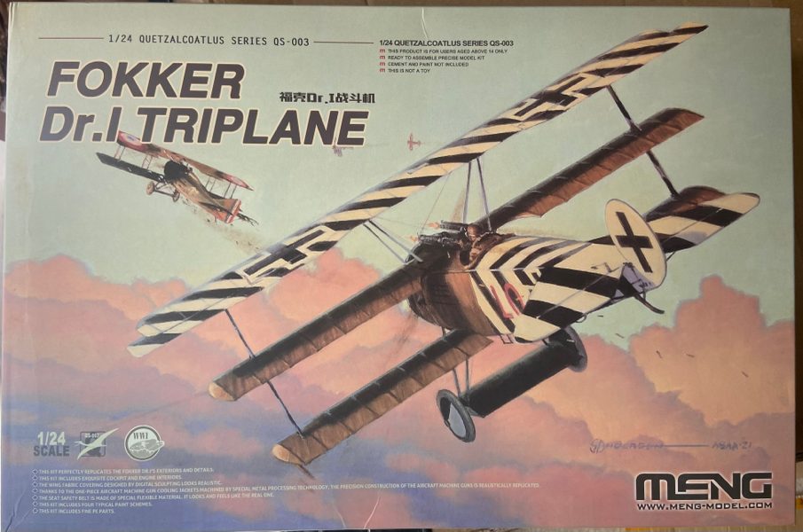 1/24 Meng Fokker Dr.I triplane