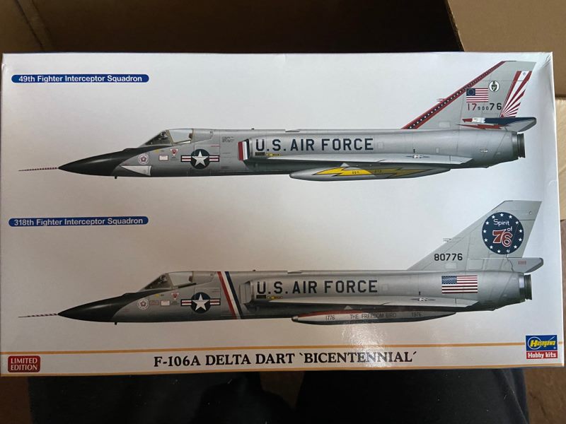 1/72 hasegawa F-106A Delta dart 'bicentennial' limited edition