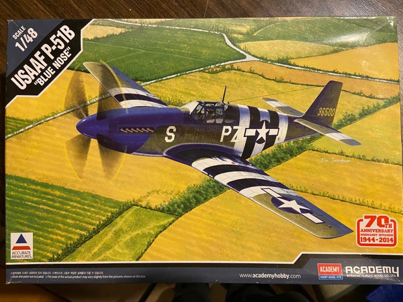 1/48 academy USAAF P-51B blue nose